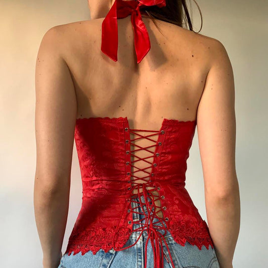 Y2K Halter Corset