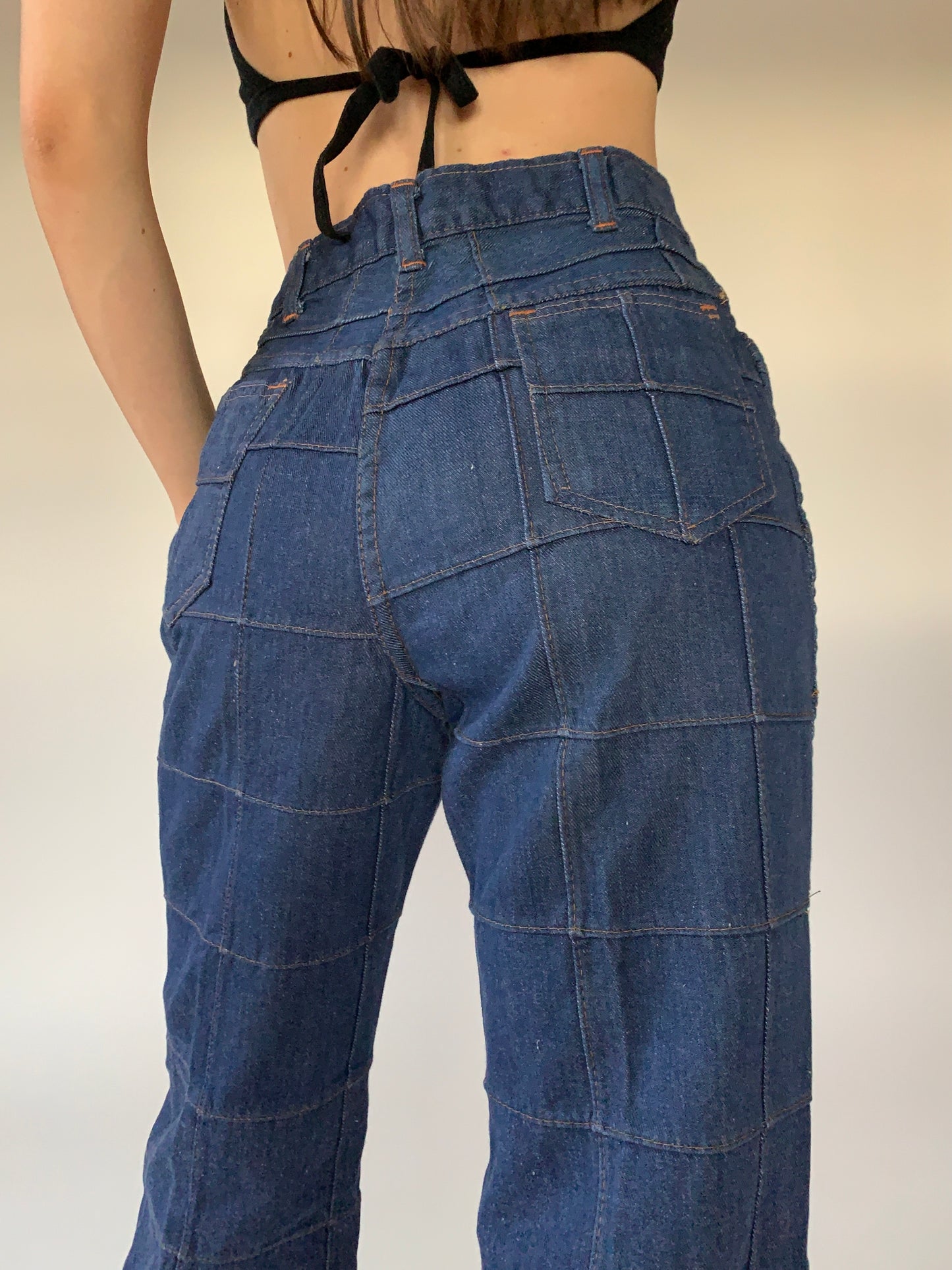 Vintage 1970s Deadstock Patchwork Jeans