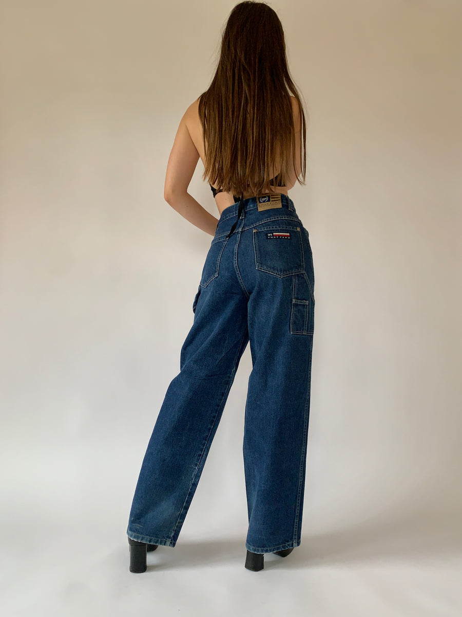 パンツ 90s PHAT FARM painter denim half pants Vintage Phat Farm Shorts Mens Fits 31 Cargo Carpenter