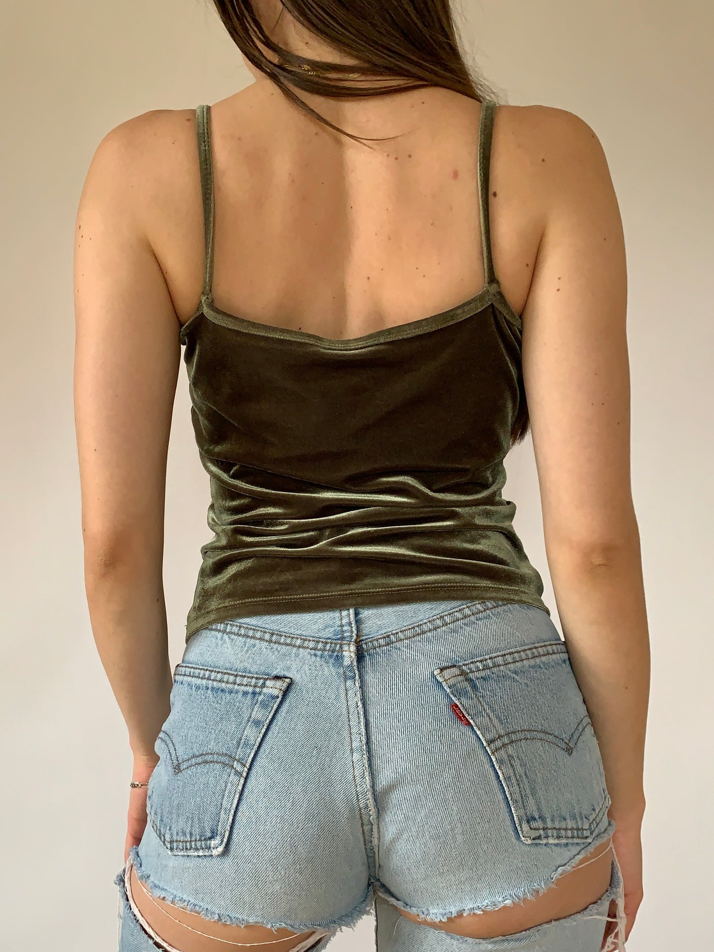 Vintage 1990s Olive Tank
