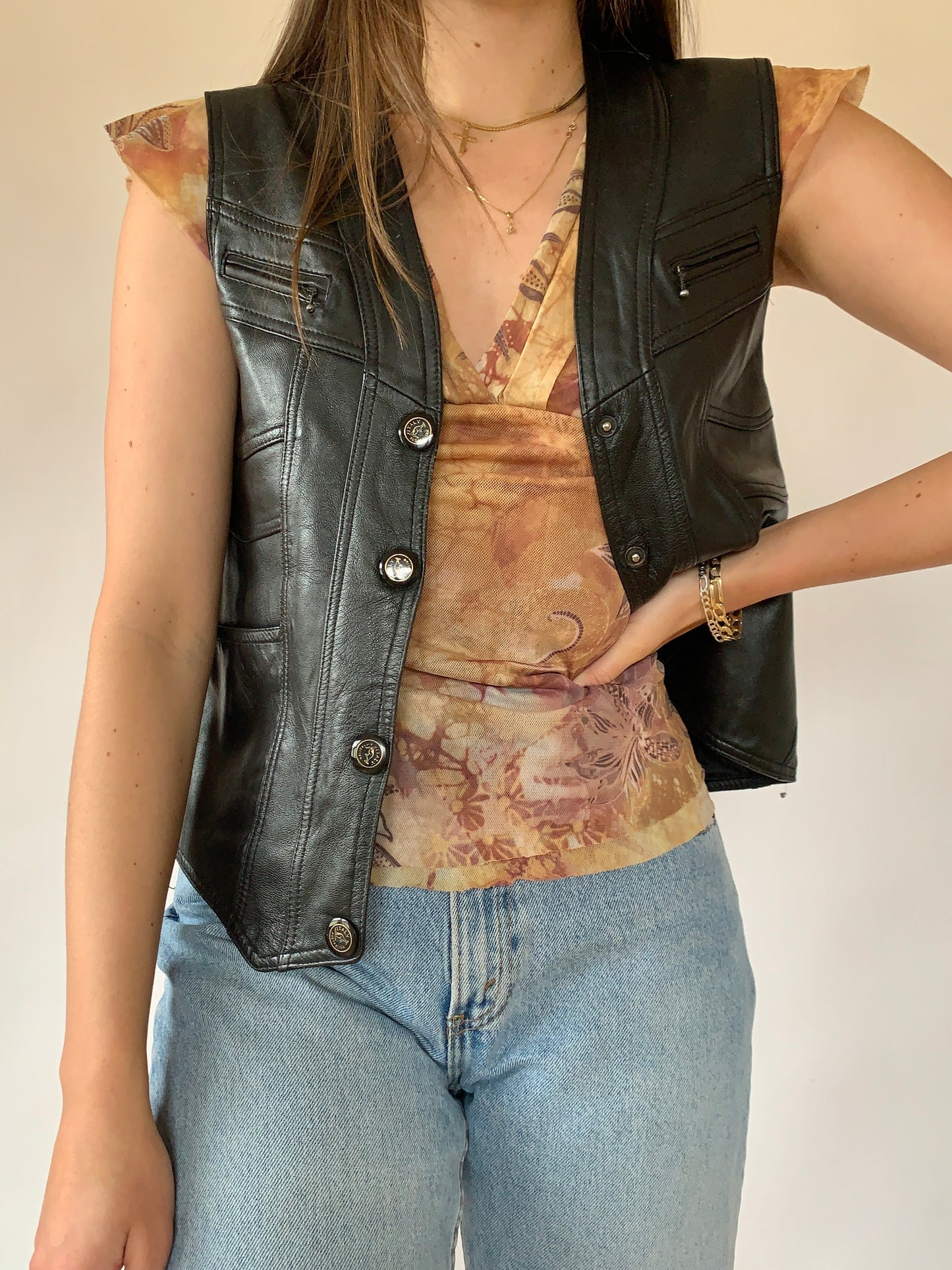 Vintage Leather Vest