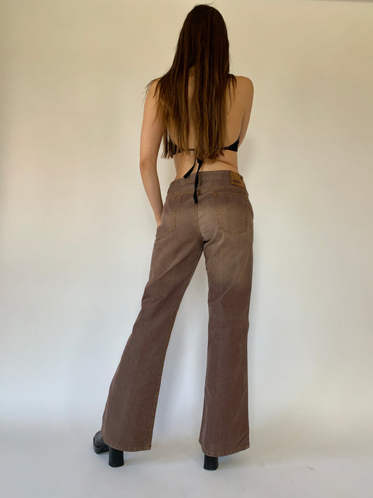 Vintage 1990s Brown Flares