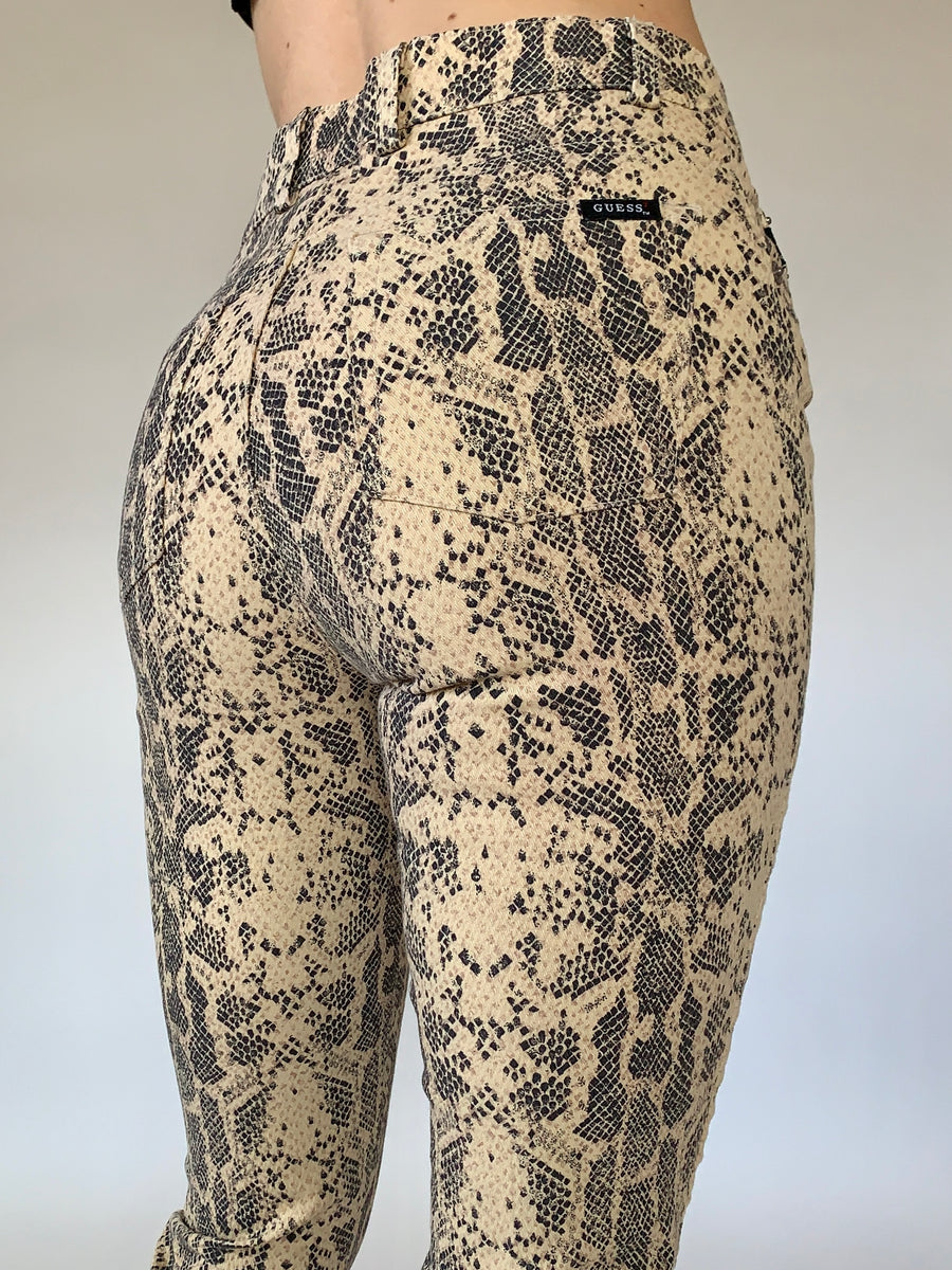 Y2K Guess Snake Print Pants