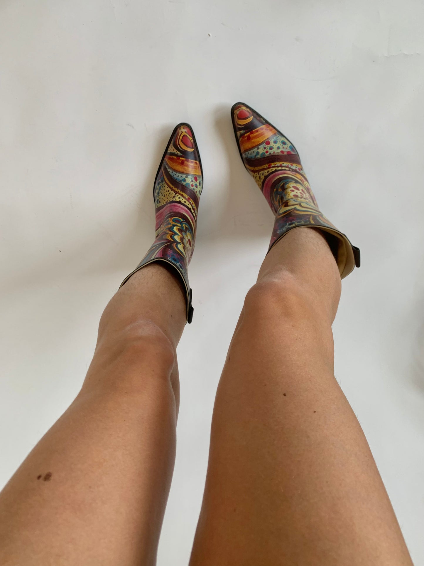 Abstract Cowboy Rainboots