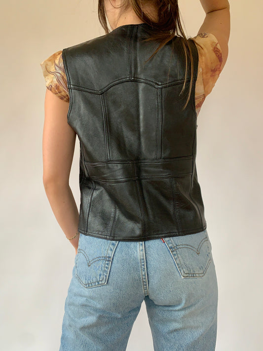 Vintage Leather Vest