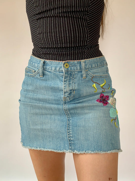 Y2K Embroidered Mini