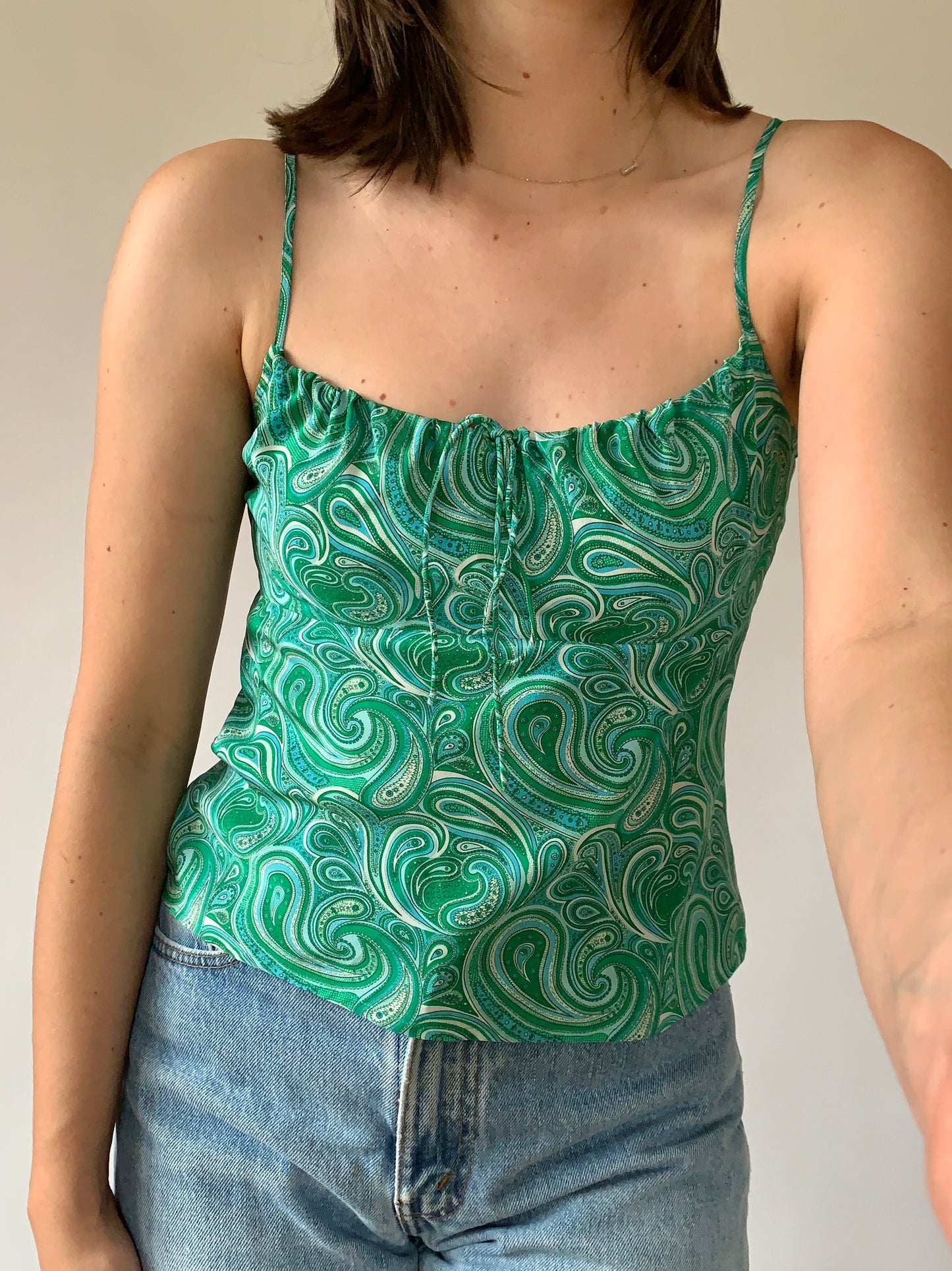 Silk Paisley Tank