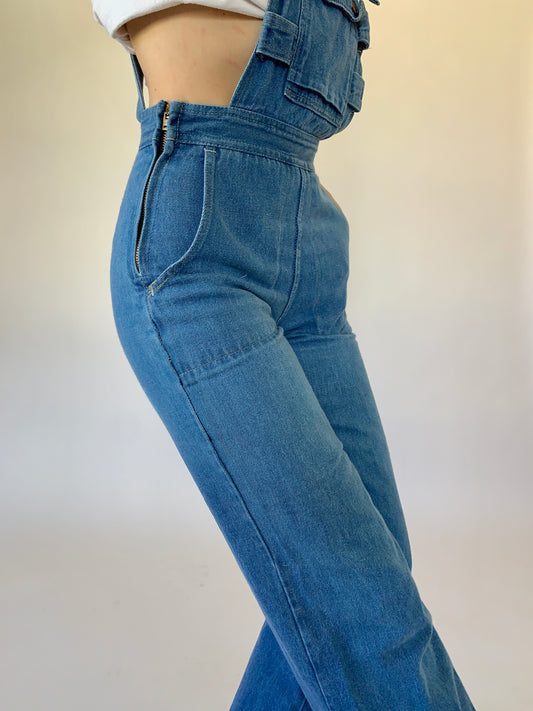 Vintage 1970s Denim Jumpsuit