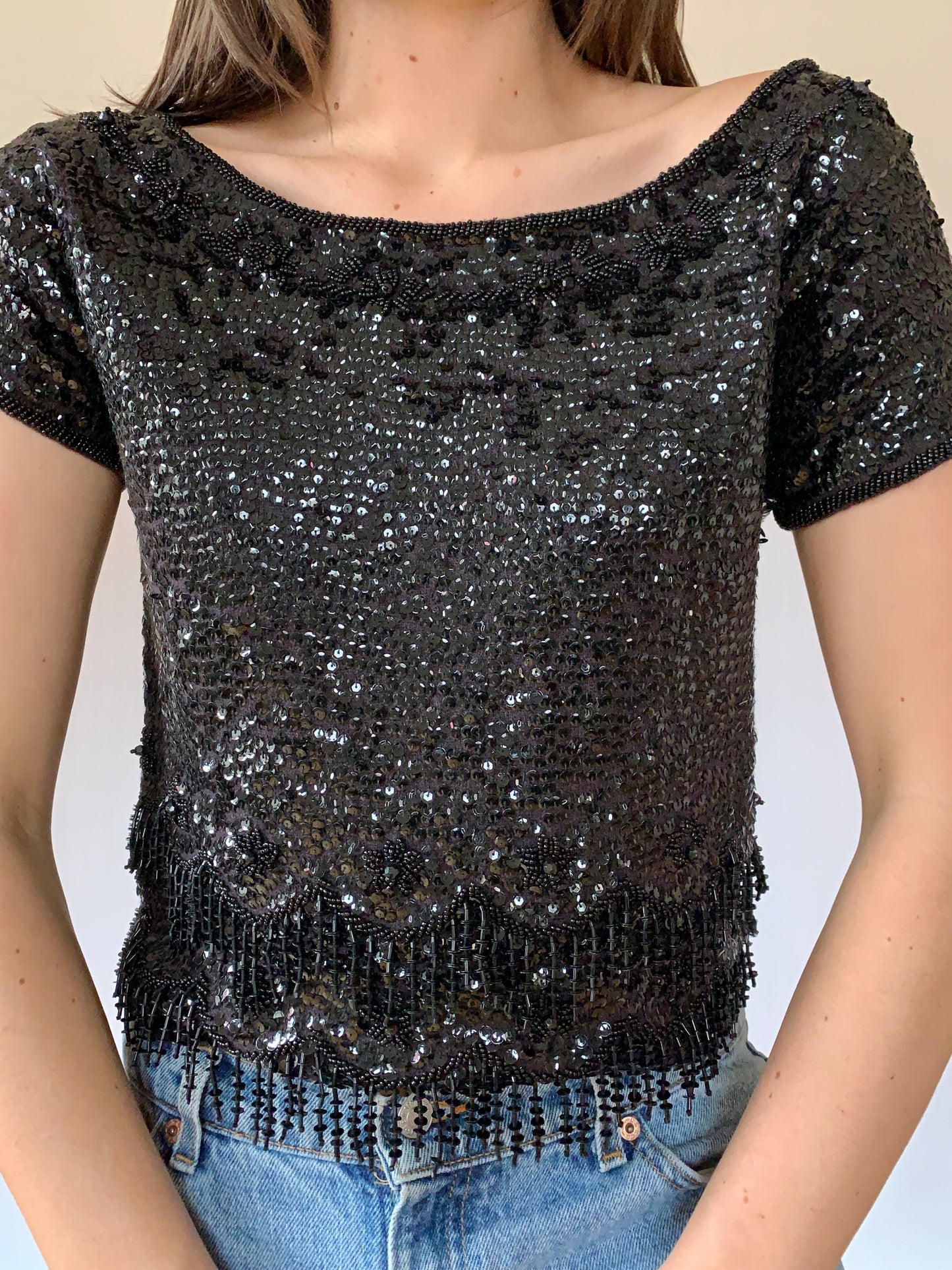 Vintage Sequin Top