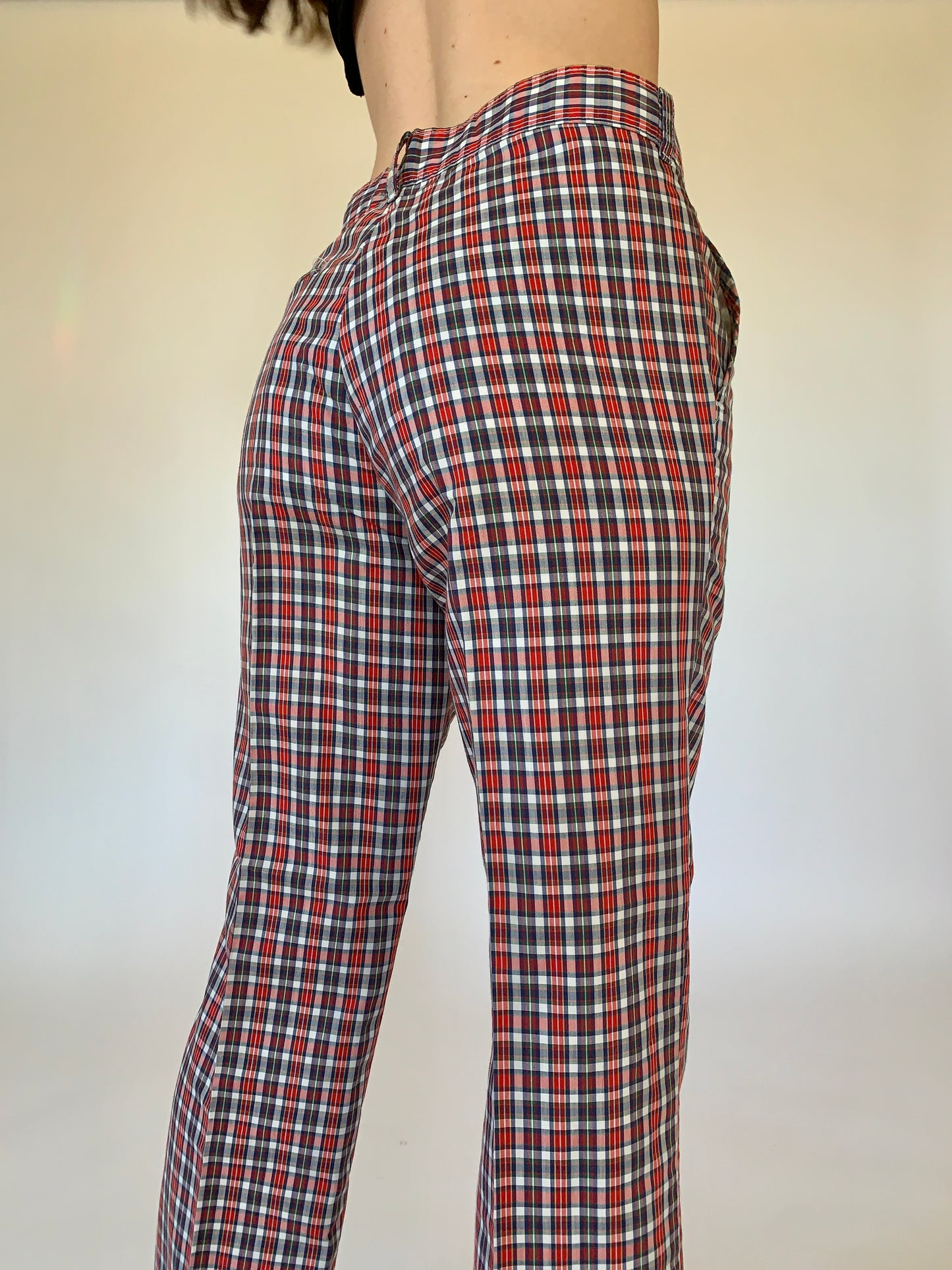 Vintage 1960s Plaid Trousers