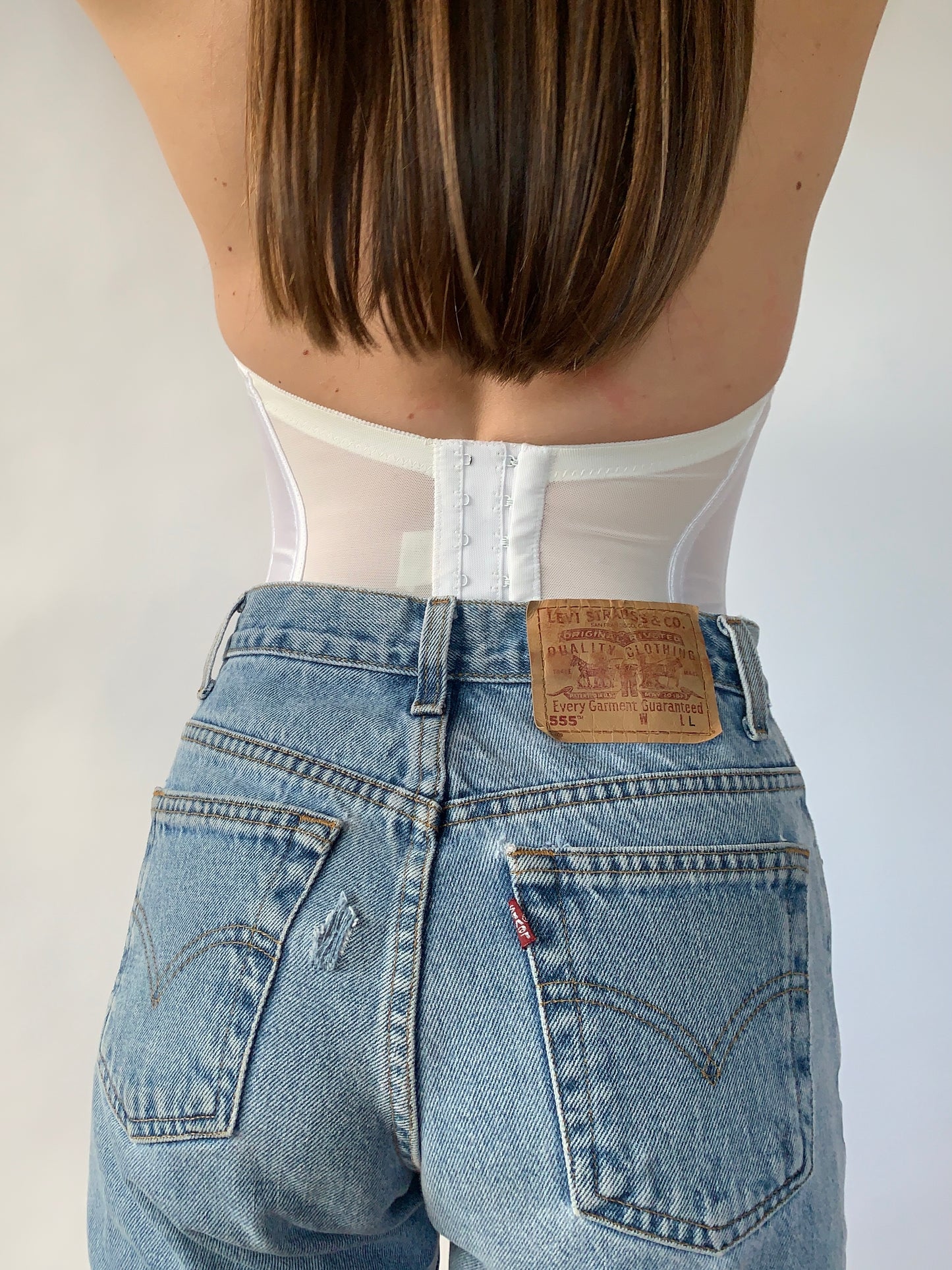 Vintage 1980s Satin Bustier