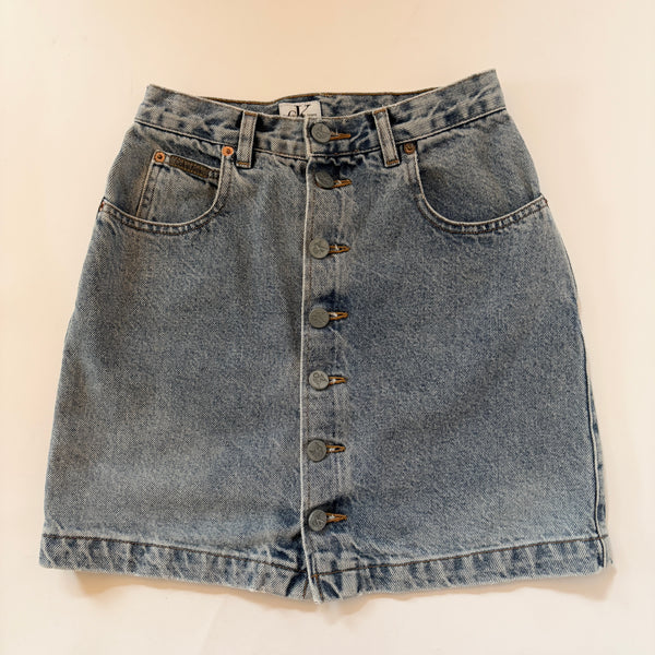 Calvin Klein 90s Denim Skirt (XS)