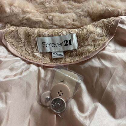 2000s Deadstock Faux Fur Babydoll Coat (M)