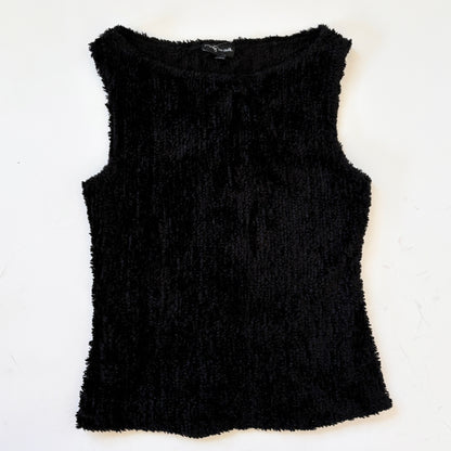 90s Noir Fuzzy Tank (S/M)