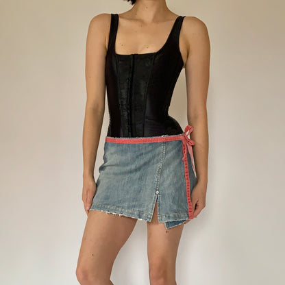 Y2K Denim Wrap Mini (S)