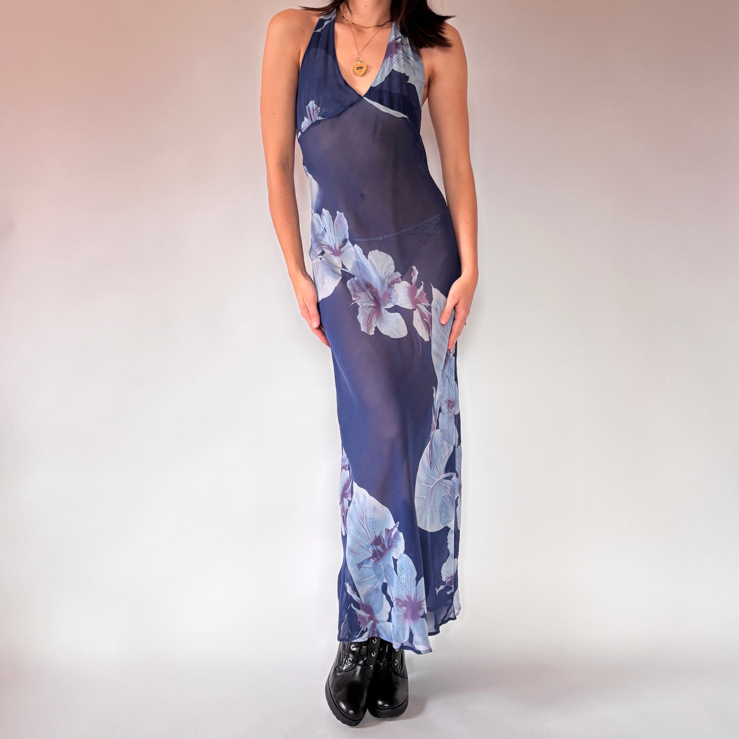 Victoria’s Secret Silk Floral Slip (M)