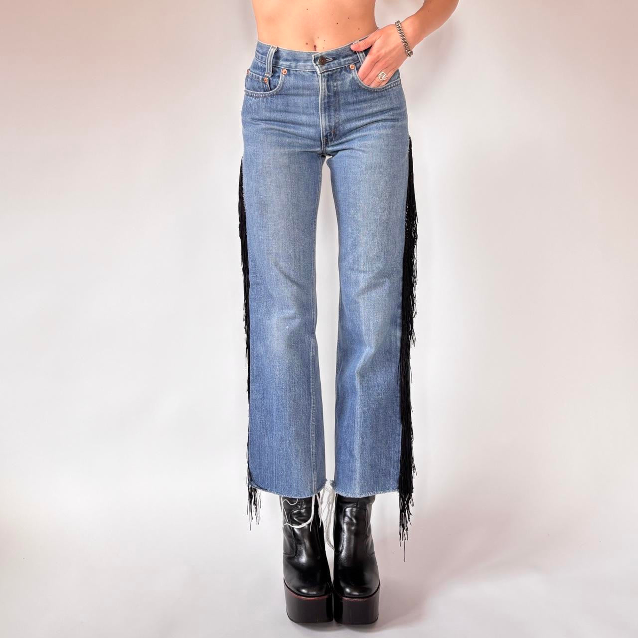 Levi’s 80s Custom Fringe Jeans (XS)