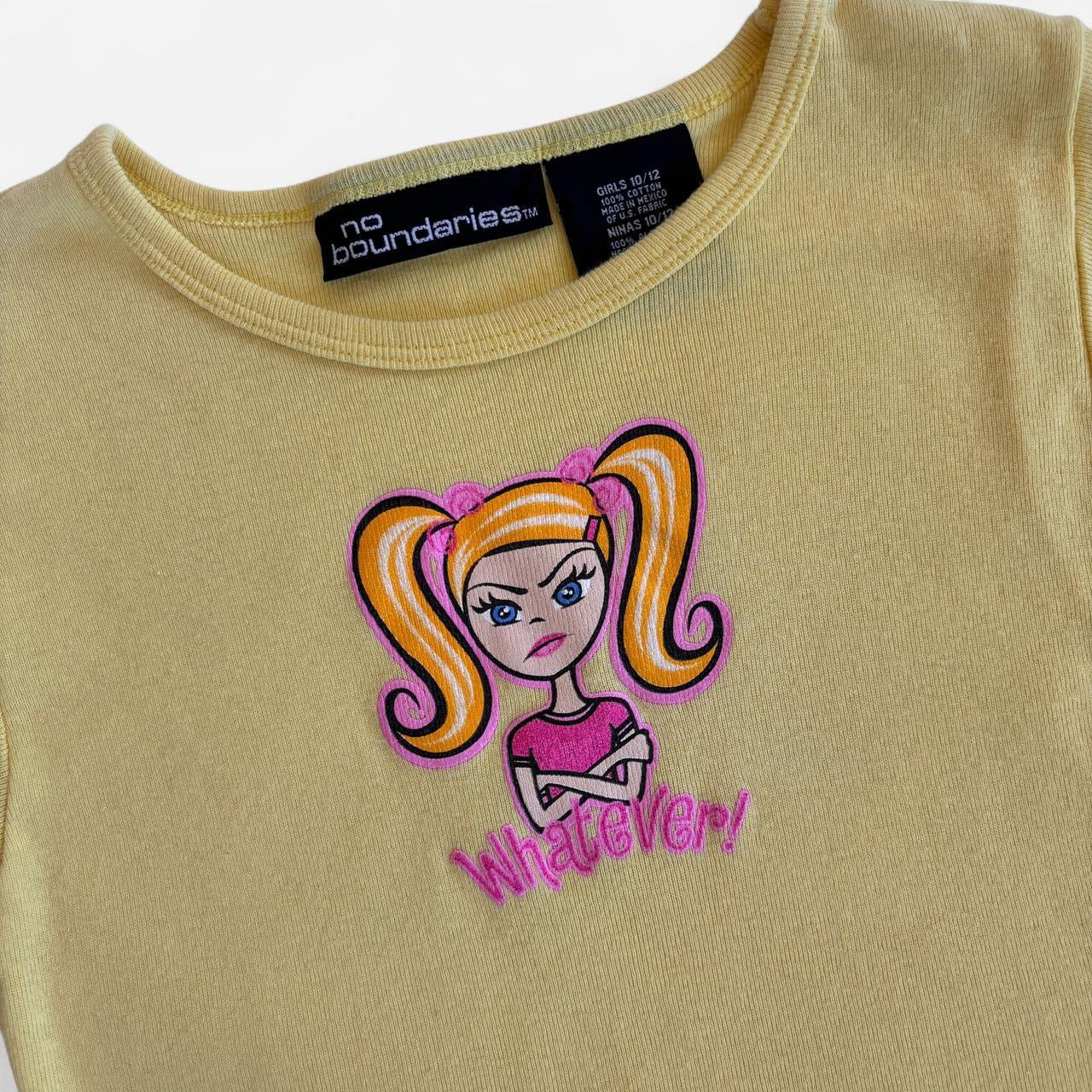 Y2K Whatever! Baby Tee (XS)