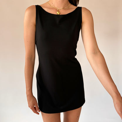 90s Noir Mini Dress (M)
