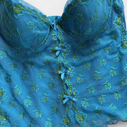 Aqua Mesh Bustier (M)