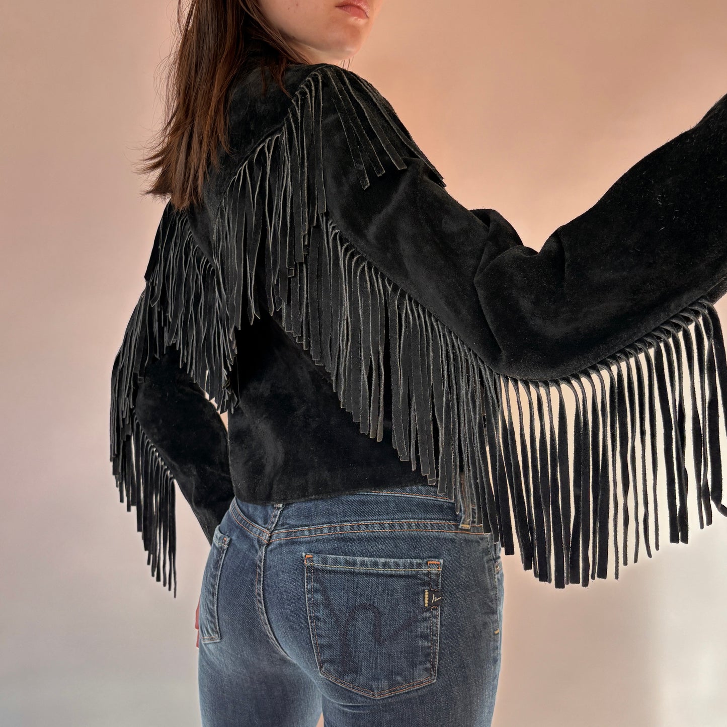 80s Wilson’s Leather Fringe Jacket (S)