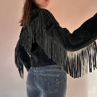 80s Wilson’s Leather Fringe Jacket (S)
