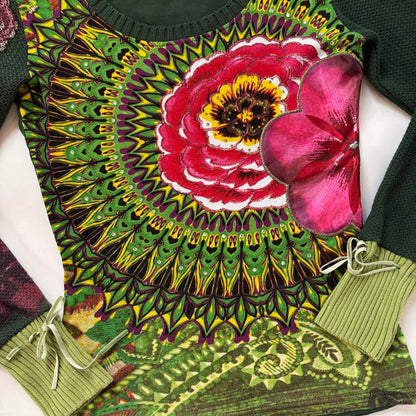 Desigual Graphic Longsleeve Top (S)