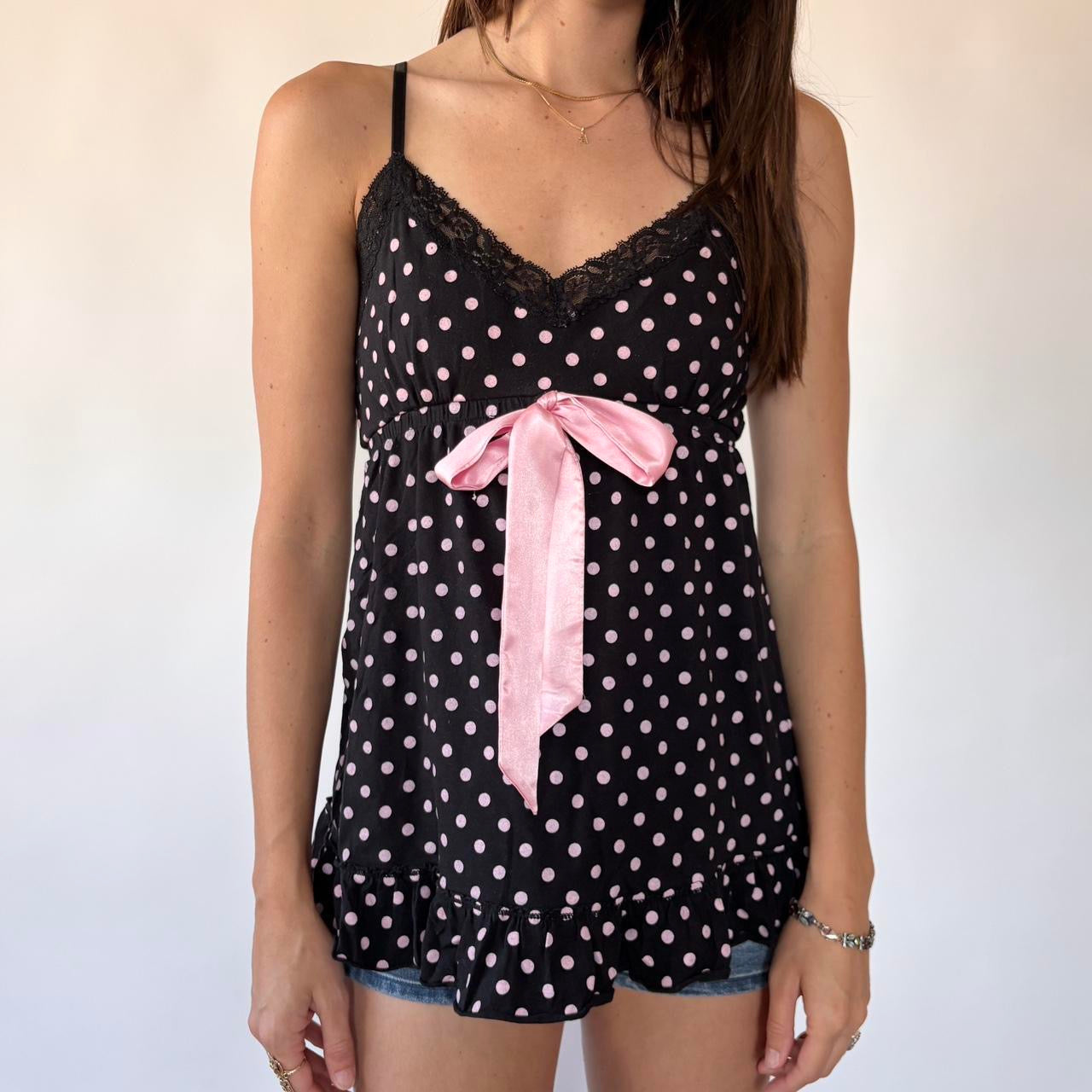 Coquette Polka Dot Cami (M)