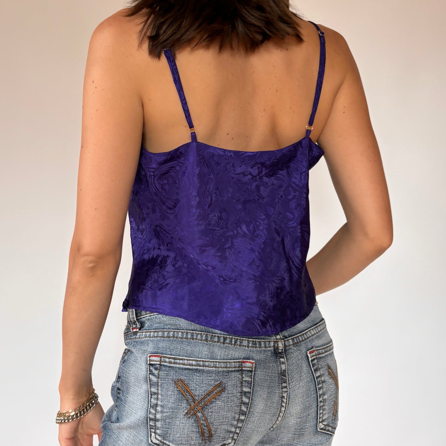 90s Purple Button Front Cami (S/M)