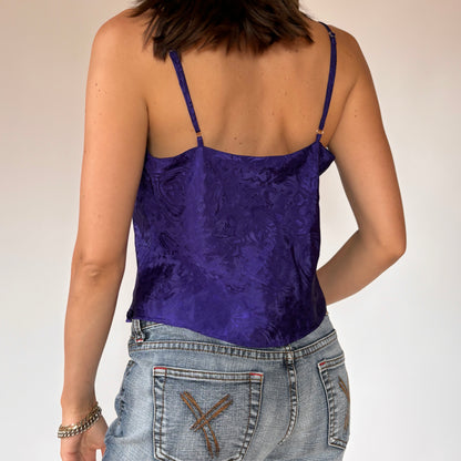 90s Purple Button Front Cami (S/M)