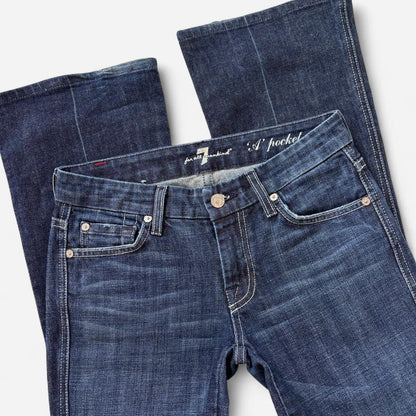 Low Rise Dark Wash Seven Jeans (XXS)