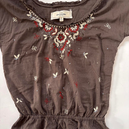 Abercrombie & Fitch Boho Embellished Top (S)