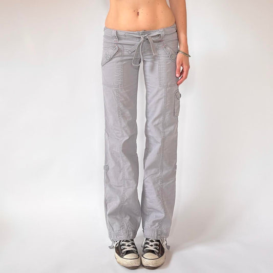 Y2K Low Rise Cargo Pants (XXS/XS)