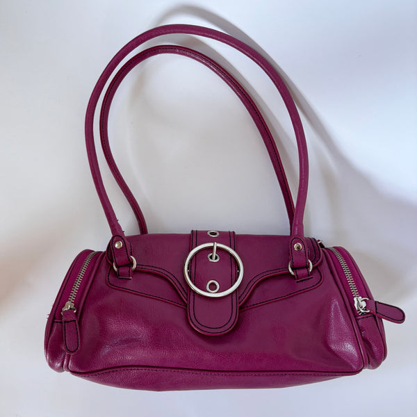 Y2K Magenta Buckle Bag