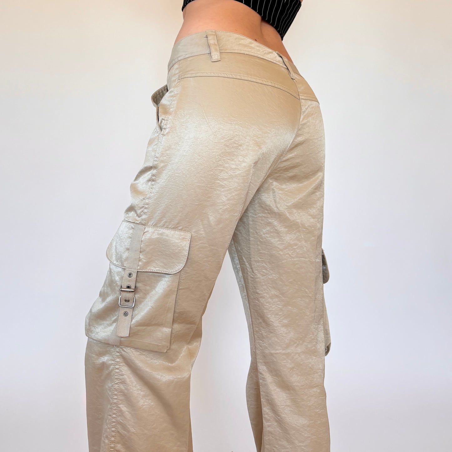 Y2K Satin Cargos (S)