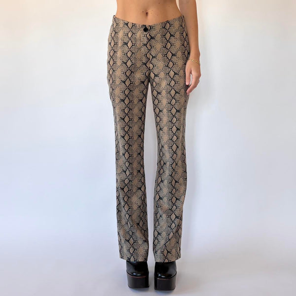 90s Snakeskin Trousers (M)