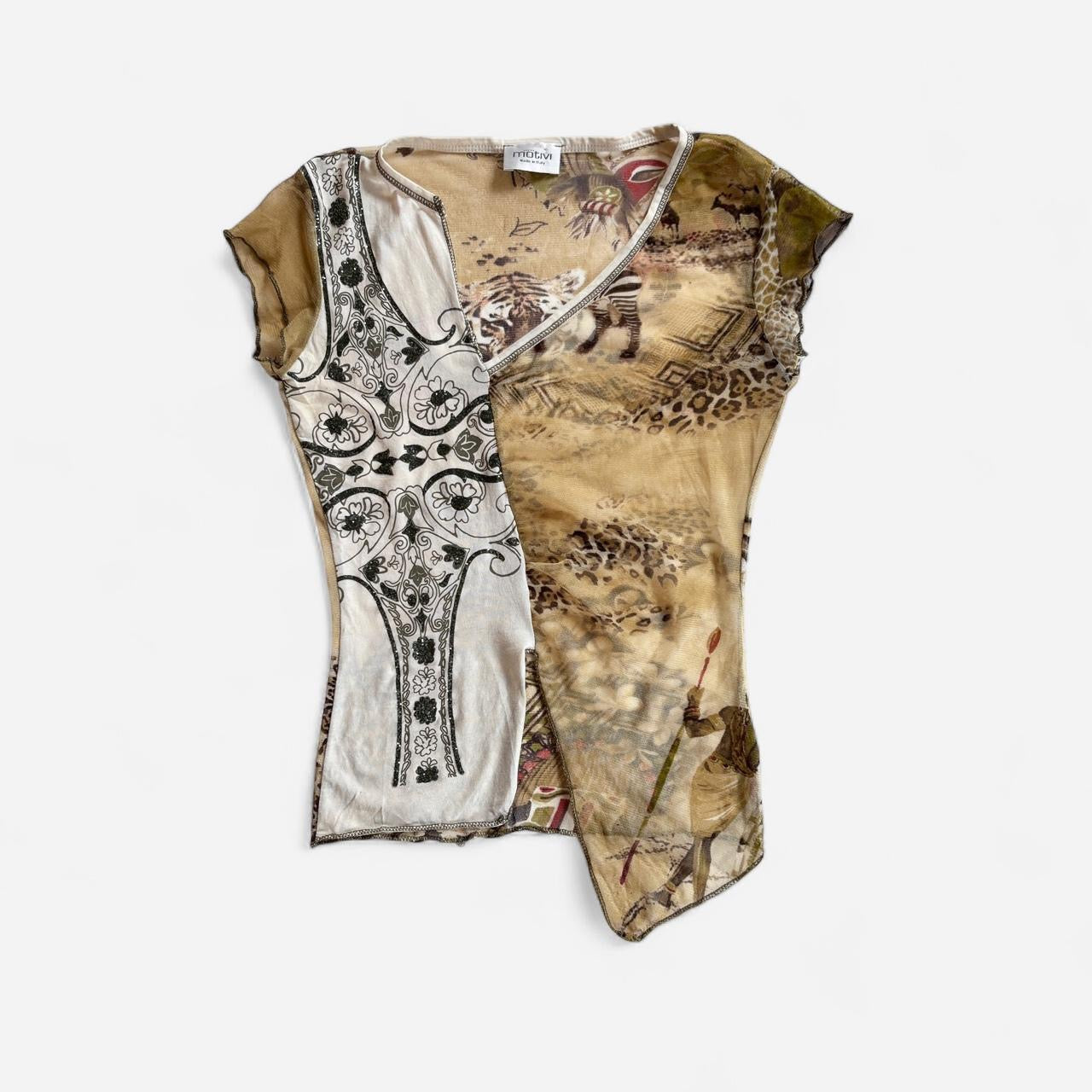 Italian Y2K Mesh Top (XS)