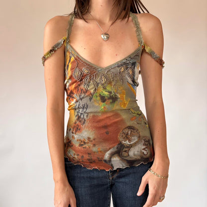 Beaded Mesh Fairy Top (XL)