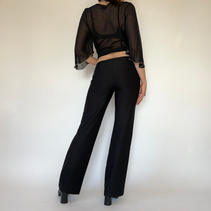 Y2K Pinstripe Trousers (S)