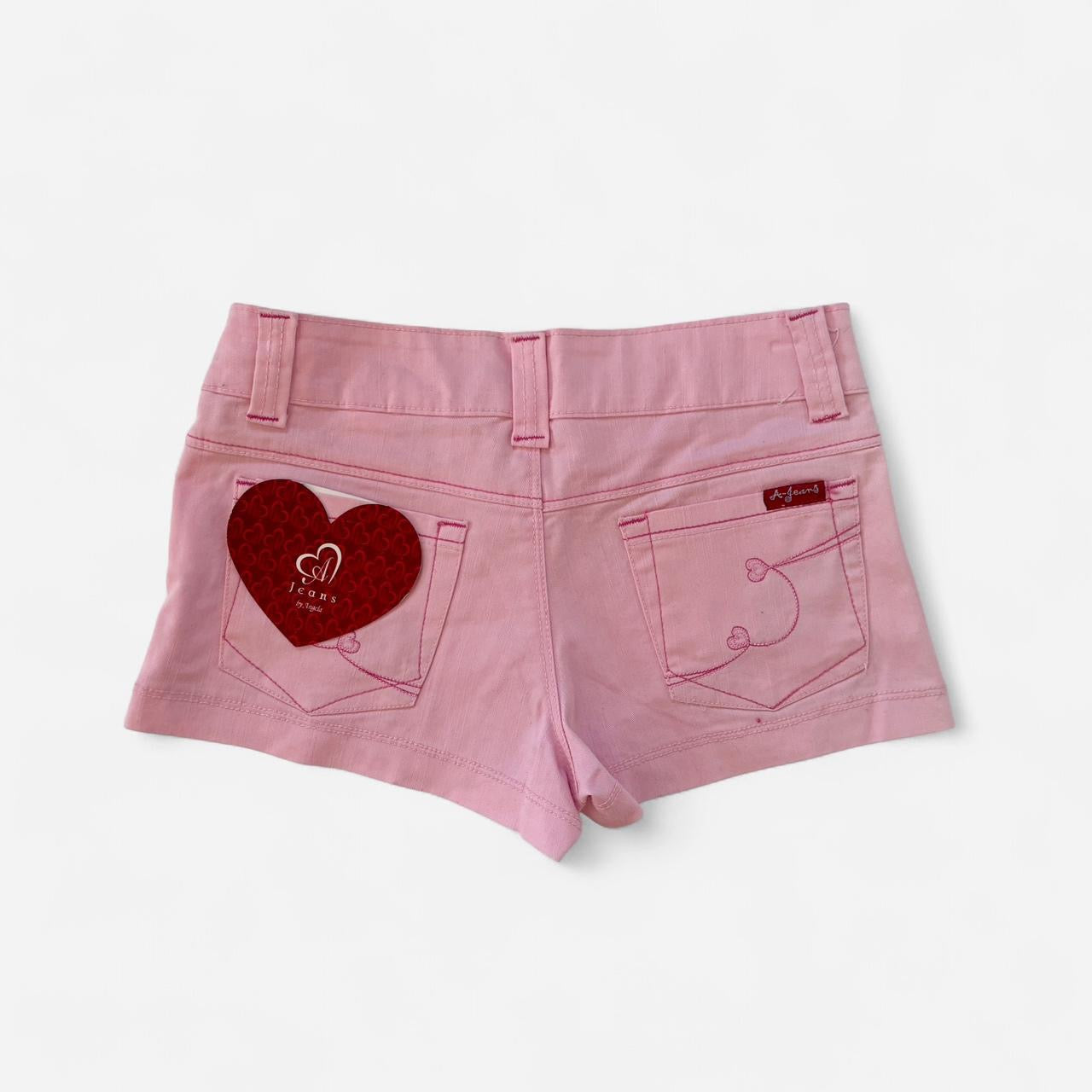 Y2K Deadstock Pink Low Rise Shorts (XS)