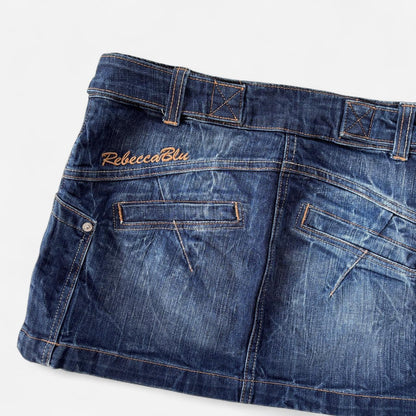 Rebecca Blu Denim Mini Skirt (S)