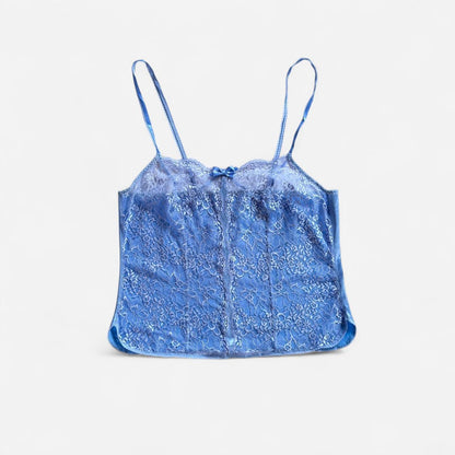 Vintage Baby Blue Lace Cami (S)