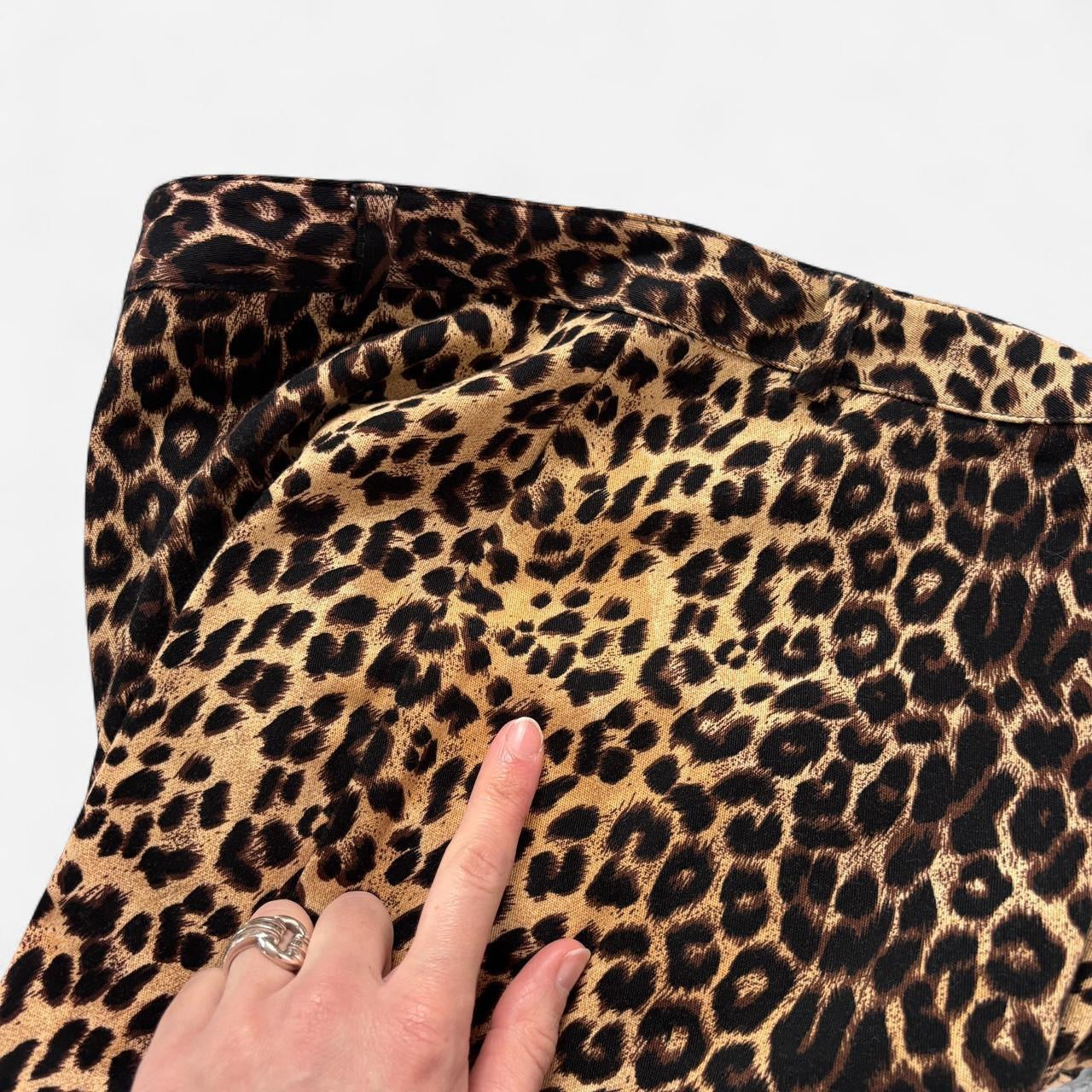 90s Leopard Print Pants (M)