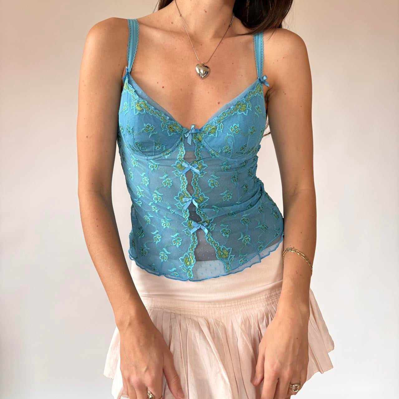 Aqua Mesh Bustier (M)