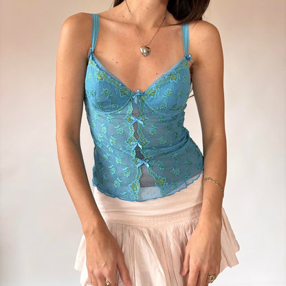 Aqua Mesh Bustier (M)