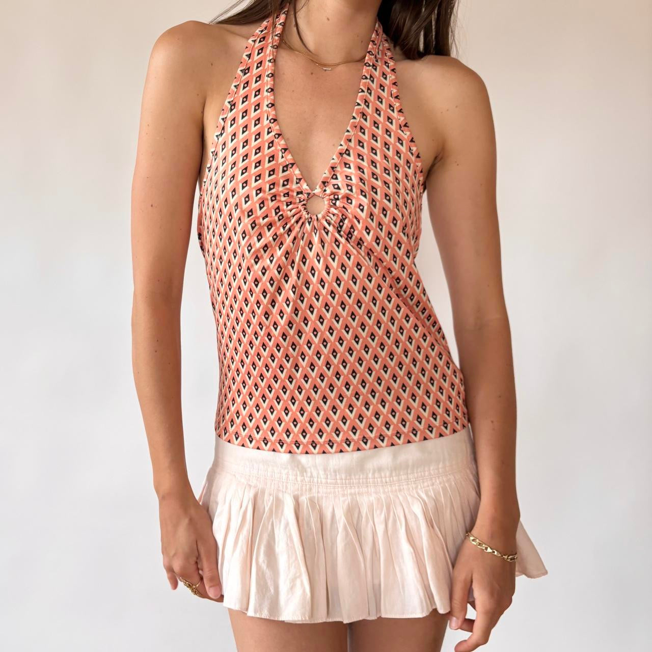 Y2K O-Ring Halter Top (S)