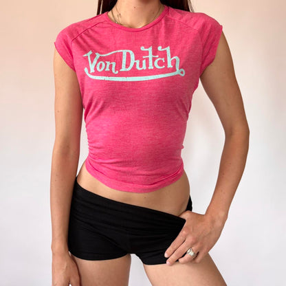 Von Dutch Y2K Baby Tee (M)