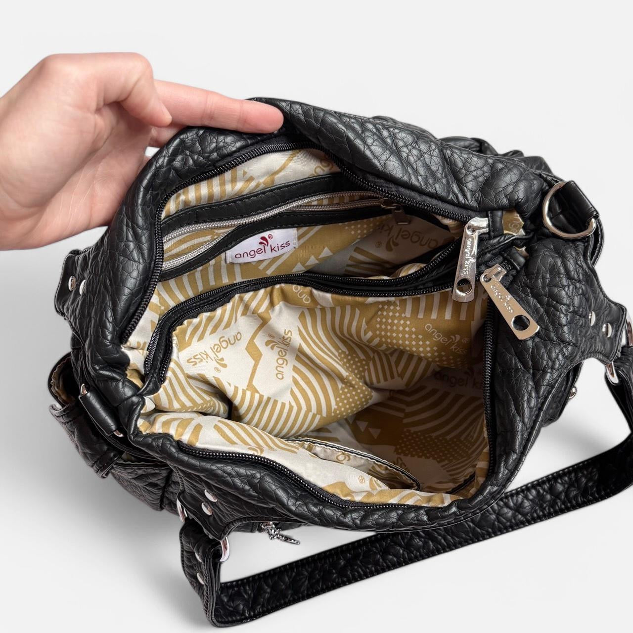 Y2K Vegan Leather Shoulder Bag