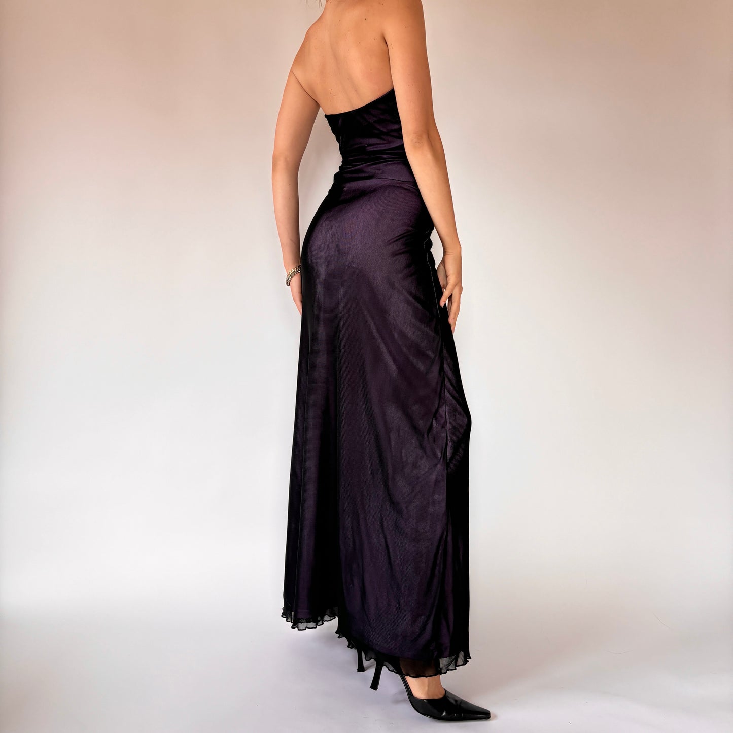 Y2K Mesh Gown (XS/S)