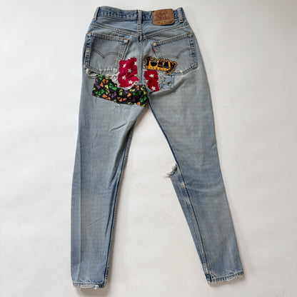 Levi’s 80s Patchwork 501s (XS)